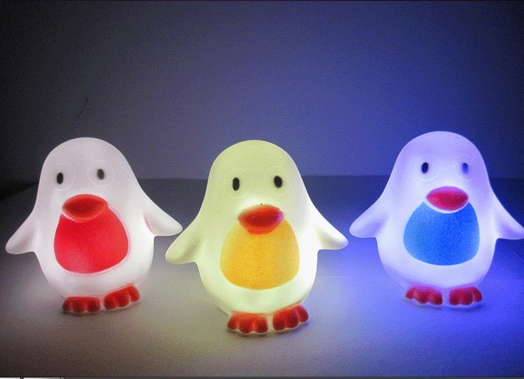 LED penguin 7 color changing night lamp - Wholesale LED Toys -Buy Cheap ...